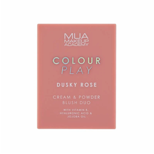 MUA - Colour Play Cream & Powder Blush Duo Dusky Rose Κρεμώδες Πουδρένιο Ρουζ