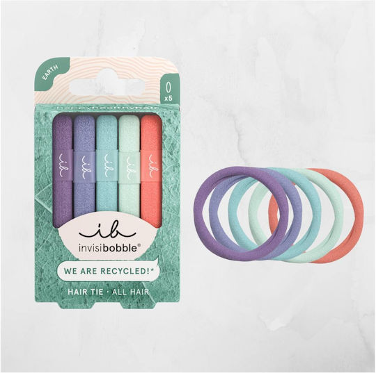 INVISIBOBBLE - Ecotie Hair Tie Pastel Dream Λαστιχάκια Μαλλιών Παστέλ Αποχρώσεις 5τμχ