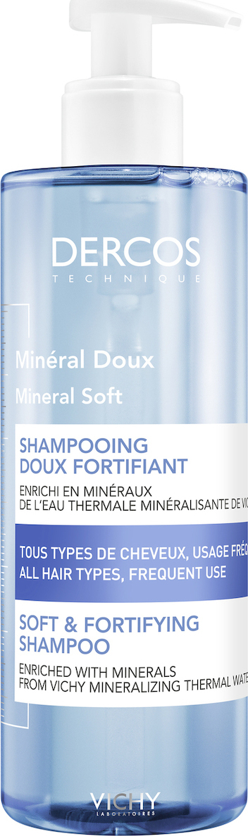 VICHY - Dercos Mineral Shampoo Καθημερινό Σαμπουάν 400ml