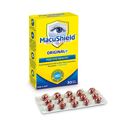 MACUSHIELD - Original Plus Συμπλήρωμα Διατροφής για την Υγεία των Ματιών με Βιταμίνη B2 30 Κάψουλες