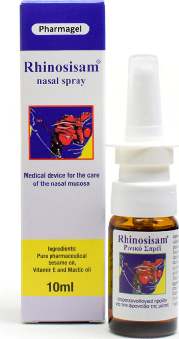 RHINOSISAM - Nasal Spray, Ρινικό Σπρέϊ Καθαρού Σησαμελαίου - 10ml