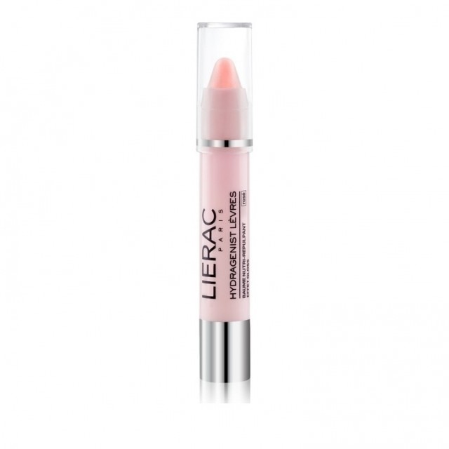 LIERAC - Hydragenist Levres Baume Nutri-Repulpant Effet Gloss Rose 3gr - Βάλσαμο Χειλιών Για Θρέψη & Επαναπύκνωση Ροζ