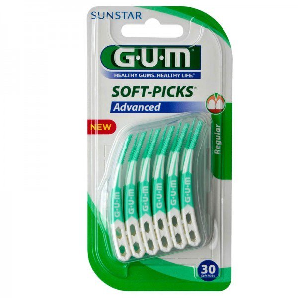 GUM - 650 Soft Picks Advanced Regular Μεσοδόντια Βουρτσάκια Μέγεθος Regular, 30τμχ