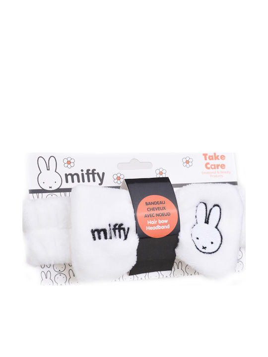 TAKE CARE - Miffy Κορδέλα Μαλλιών για Μακιγιάζ & Περιποίηση Λευκό 1τμχ