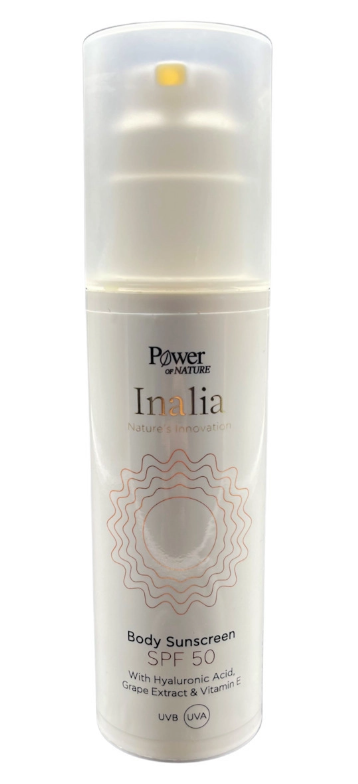 POWER HEALTH - Inalia Body Suncreen Αντηλιακή Κρέμα Σώματος SPF50 50ml