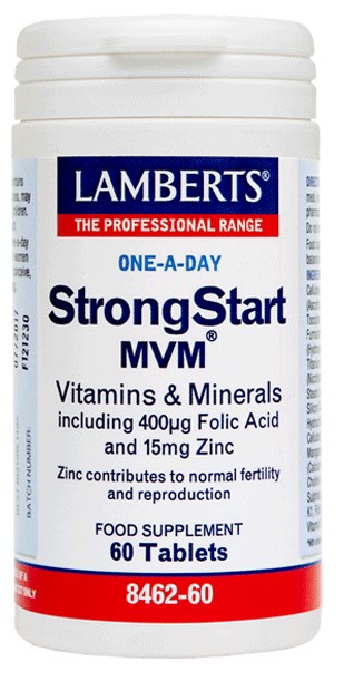 LAMBERTS -  Strongstart MVM Πολυβιταμίνη για Γυναίκες που ελπίζουν να συλλάβουν ή είναι έγκυες, θηλάζουν 60 Tablets