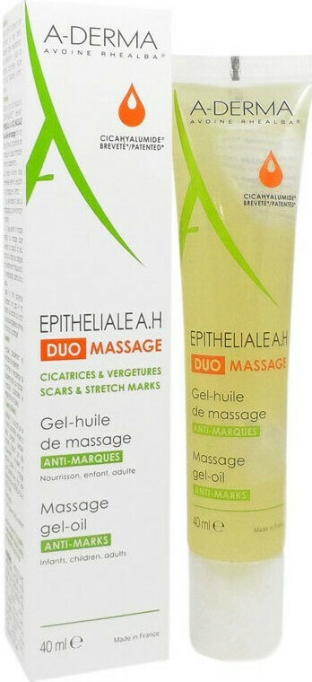 A-DERMA - Epitheliale Ah Duo Massage Gel-Huil Έλαιο Για Μασάζ Κατά Των Δερματικών Σημαδιών 40ml