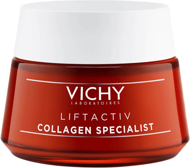 VICHY -  Liftactiv Collagen Specialist Αντιγηραντική Κρέμα Ημέρας Βελούδινης Υφής για Όλους τους Τύπους Επιδερμίδας 50ml