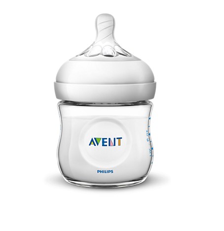 AVENT - Natural πλαστικό μπιμπερό με θηλή σιλικόνης για νεογέννητο 125ml