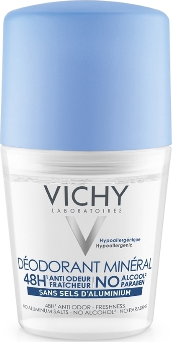 VICHY - Deodorant Mineral Αποσμητικό Roll-on 48ωρης Προστασίας 50ml