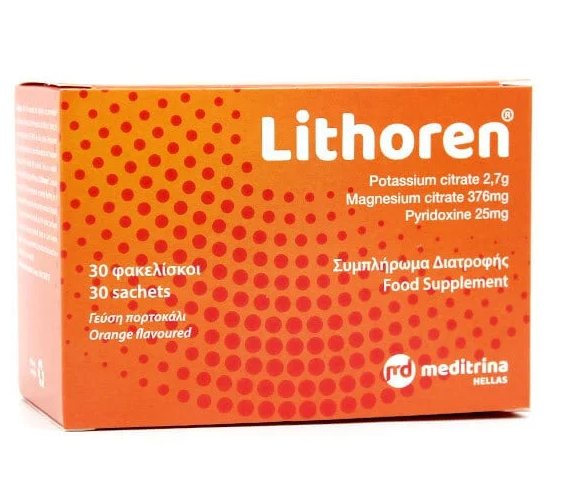LITHOREN - Συμπλήρωμα Διατροφής Για Την Υγεία Του Ουροποιητικού Συστήματος, 30 φακελίσκοι
