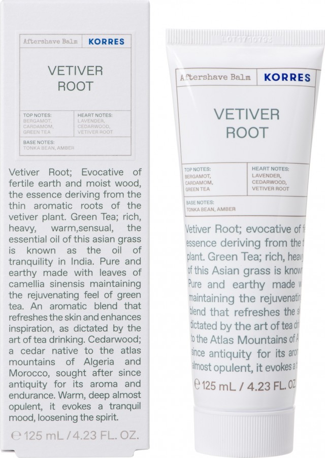 KORRES - Vetiver Root Aftershave Ενυδατικό Γαλάκτωμα Για Μετά Το Ξύρισμα, 125ml