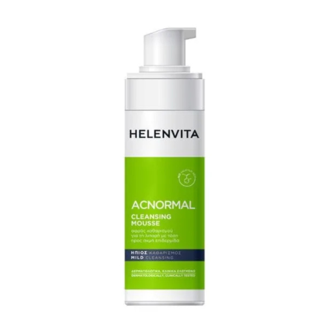 HELENVITA - ACNormal Cleansing Mousse Αφρός Καθαρισμού για Λιπαρές Ακνεικές Επιδερμίδες 150ml