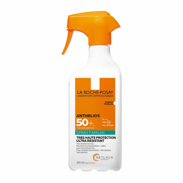 LA ROCHE POSAY - Anthelios Family Αδιάβροχη Αντηλιακή Λοσιόν Σώματος SPF50 σε Spray 300ml
