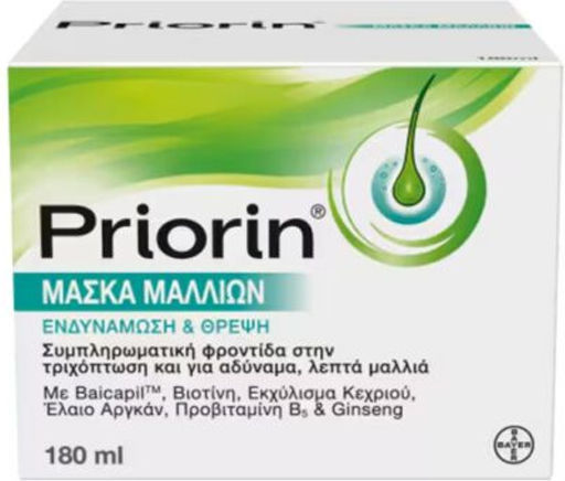 PRIORIN - Μάσκα Μαλλιών για Ενδυνάμωση & Θρέψη 180ml