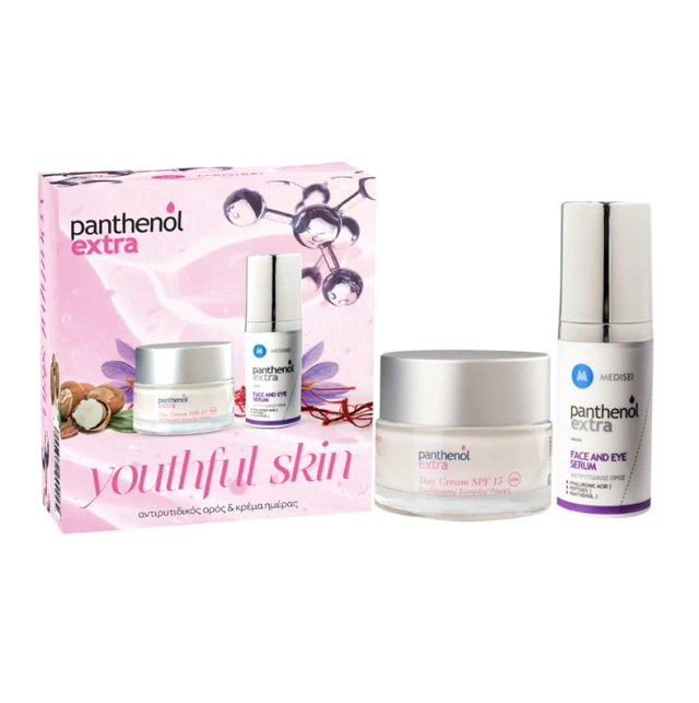 PANTHENOL EXTRA - Promo Extra Youthful Skin Day Dream Κρέμα Ημέρας με SPF15 & Face and Eye Serum 30ml Αντιγηραντικός Ορός Προσώπου Ματιών 30ml