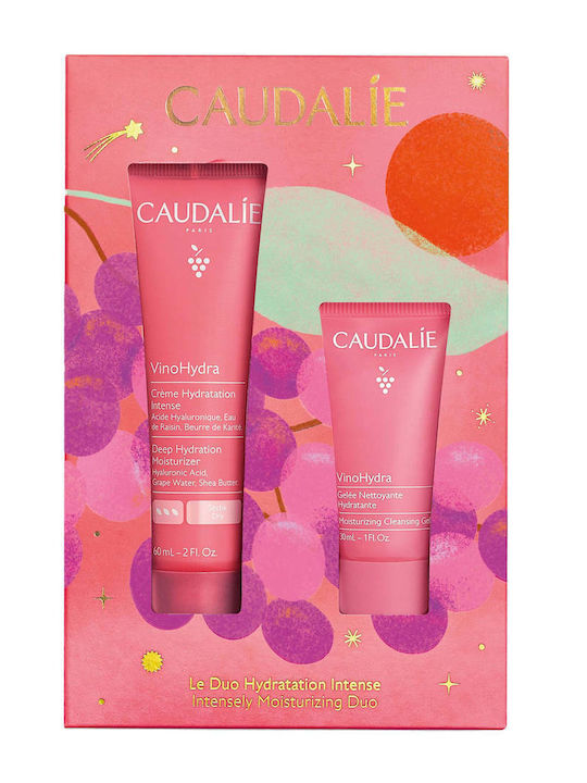 CAUDALIE - Xmas Promo VinoHydra Intensely Moisturizing Duo Vinohydra Deep Moisturizer Ενυδατική Κρέμα Προσώπου 60ml & Vinohydra Moisturizing Cleansing Gel 30ml