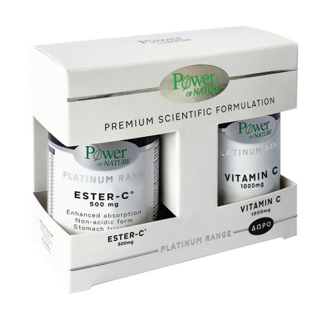 POWER HEALTH -  Promo Classics Platinum Range Ester-C 500mg 50 ταμπλέτες & Vitamin C 1000mg 20 ταμπλέτες