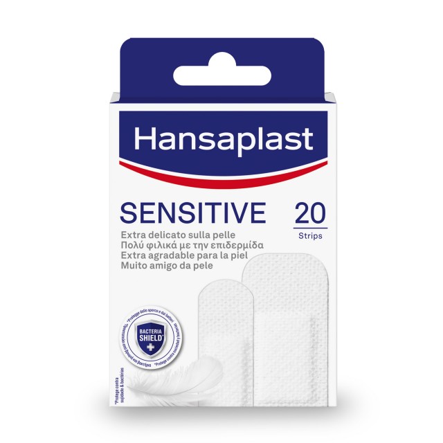 HANSAPLAST - Sensitive Plaster Hypoallergenic Αυτοκόλλητα Υποαλλεργικά Επιθέματα 20τμχ