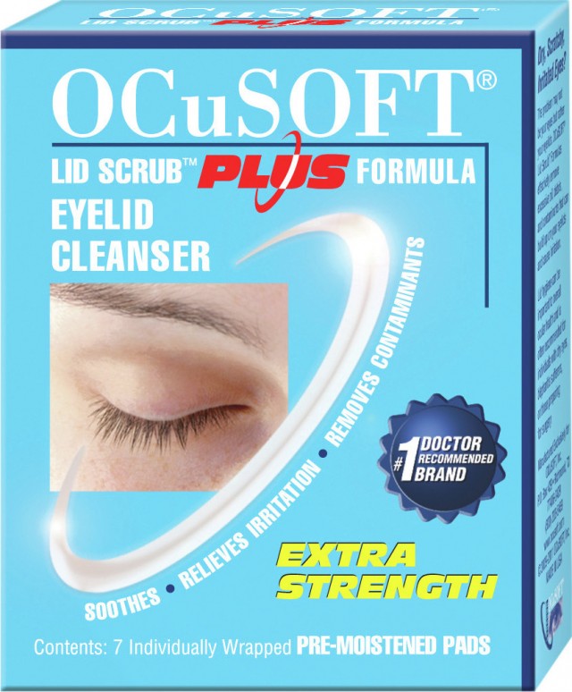 OCUSOFT - Eyelid Cleanser Plus Εμποτισμένα Πανάκια Καθαρισμού Βλεφάρων, 7τμχ