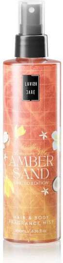 LAVISH CARE -  Amber Sand Hair & Body Mist - Αρωματικό Τονωτικό Σπρέι για Μαλλιά & Σώμα 200ml