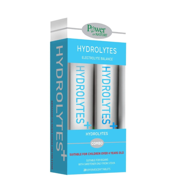 POWER HEALTH - Hydrolytes Stevia 20 Αναβράζοντα Δισκία & Δώρο Hydrolytes Stevia 20 Αναβράζοντα Δισκία