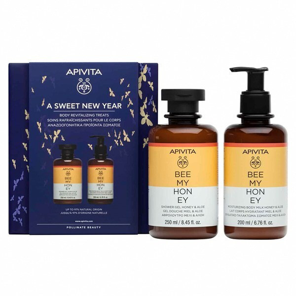 APIVITA - Promo A Sweet New Year Βee Μy Honey Αφρόλουτρο Μέλι & Αλόη, 250ml & Ενυδατικό Γαλάκτωμα Σώματος Μέλι & Αλόη, 200ml