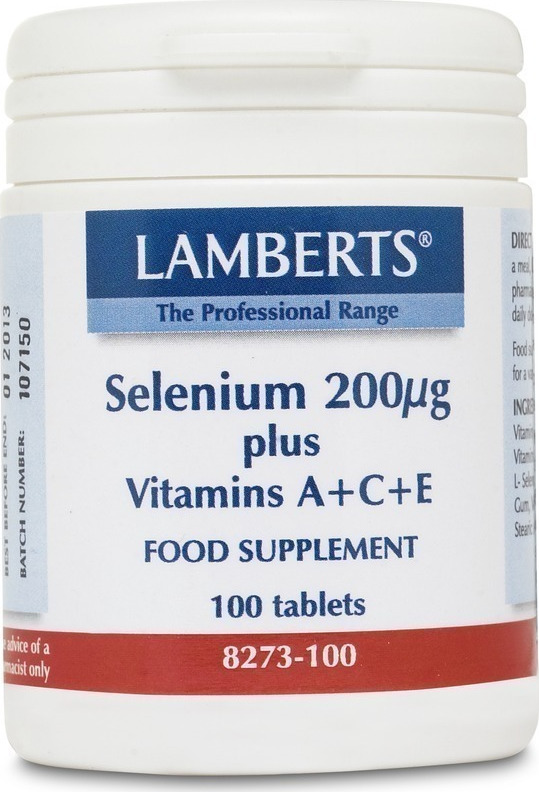 LAMBERTS - Selenium 200μg plus A+C+E 100 ταμπλέτες