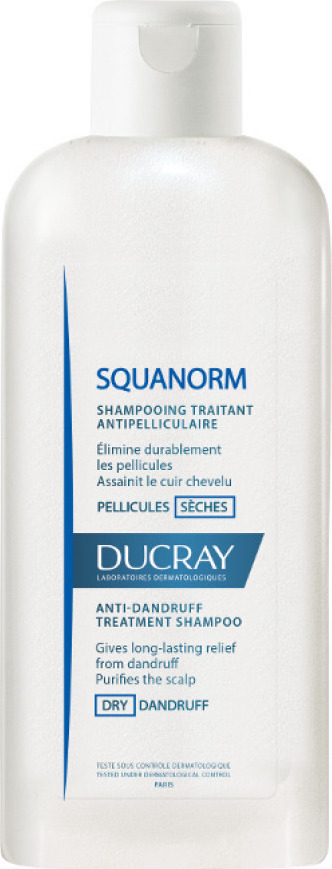 DUCRAY - Shampooing Squanorm Pellicules Seches Σαμπουάν Κατά της Ξηρής Πιτυρίδας 200ml