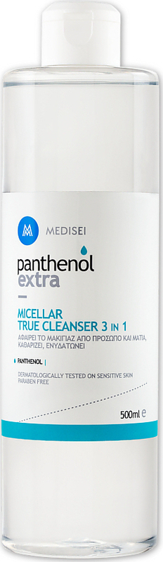 PANTHENOL EXTRA - Micellar True Cleanser 3 in 1 Καθαριστική Λοσιόν Προσώπου & Ματιών 500ml