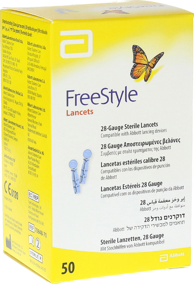 FREESTYLE - Lancets , Αποστειρωμένες Βελόνες Μέτρησης Σακχάρου 50τμχ