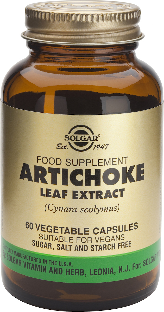 SOLGAR - Artichoke Leaf Extract Εκχύλισμα Φύλλων Αγκινάρας Για Το Γαστρεντερικό Σύστημα 60 Φυτικές Κάψουλες