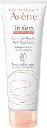 AVENE - Trixéra Nutrition Lait Nutri-fluide Λεπτόρρευστο Θρεπτικό Γαλάκτωμα, για Πρόσωπο & Σώμα, για Όλη την Οικογένεια, για την Ξηρή Επιδερμίδα, 200ml