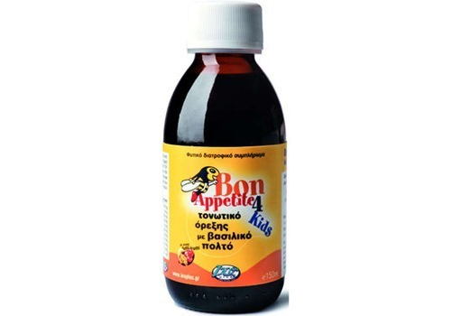 InoPlus - Bon Appetite 4 kids Παιδικό Σιρόπι με Βασιλικό Πολτό, 150ml