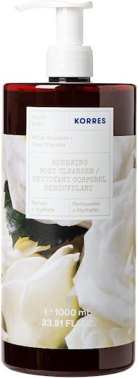 KORRES - White Blossom Αναζωογονητικό Αφρόλουτρο Λευκά Άνθη με άρωμα Πούδρας 1000ml