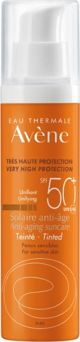 AVENE - Eau Thermale Solaire Anti-age Teinte SPF50+ Αντηλιακή Αντιγηραντική Κρέμα Προσώπου Με Χρώμα 50ml