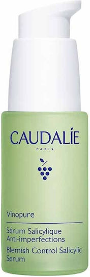 CAUDALIE - Vinopure Blemish Control Salicylic Serum Λεπτόρευστος Ορός Προσώπου κατά των Ατελειών 30ml
