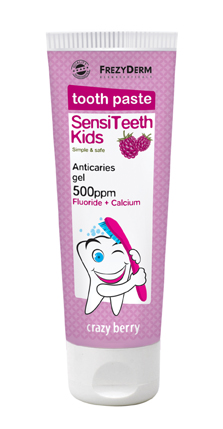 FREZYDERM - Sensiteeth Kids Toothpaste 500ppm Οδοντόκρεμα Κατά της Τερηδόνας Από 3+ Ετών 50ml