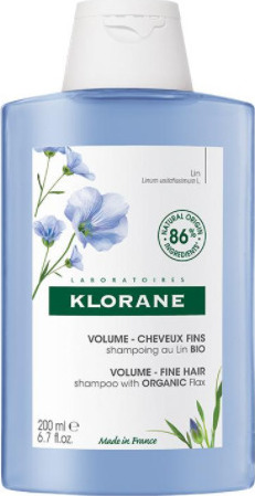 KLORANE - Flax Fiber Volume & Texture Shampoo BIO Σαμπουάν με Ίνες Λιναριού σε Οικολογική Συσκευασία, 200ml