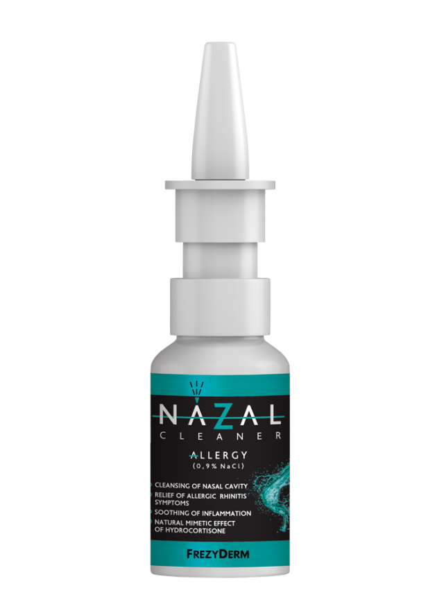 FREZYDERM - Nazal Cleaner Allergy (0,9% Nacl) Υπέρτονο Αλατούχο Διάλυμα Κατά της Αλλεργικής Ρινίτιδας 30ml