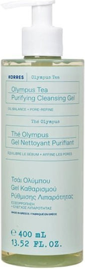 KORRES - Olympus Tea Τσάι Ολύμπου Gel Καθαρισμού Προσώπου για Ρύθμιση Λιπαρότητας 400ml