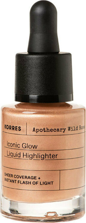 KORRES - Apothecary Wild Rose Iconic Glow Liquid Highlighter Άγριο Τριαντάφυλλο Highlighter σε Υγρή Μορφή Limited Edition 14.5ml