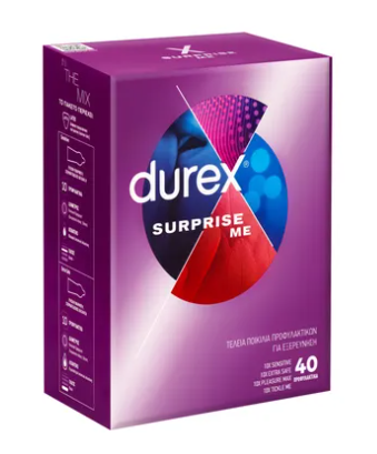 DUREX - Promo Surprise Me Variety Box Ποικιλία Προφυλακτικών 40τμχ