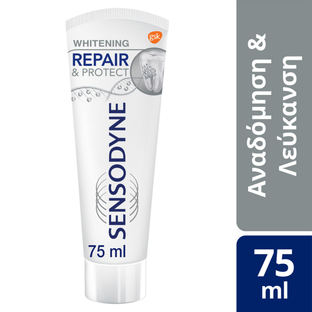 SENSODYNE - Repair & Protect Whitening Οδοντόκρεμα Για Τα Ευαίσθητα Δόντια 75ml