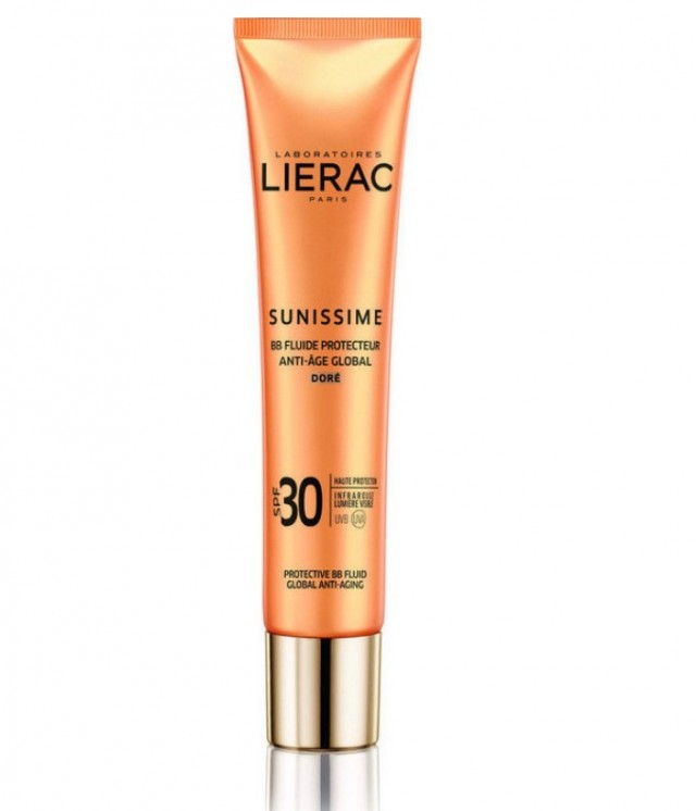 LIERAC - Sunissime BB Fluide Protecteur Anti Age Global SPF30 Golden Dore Face - Decolette Sun Cream Teint Κρέμα Προστασίας Με Χρώμα 40ml