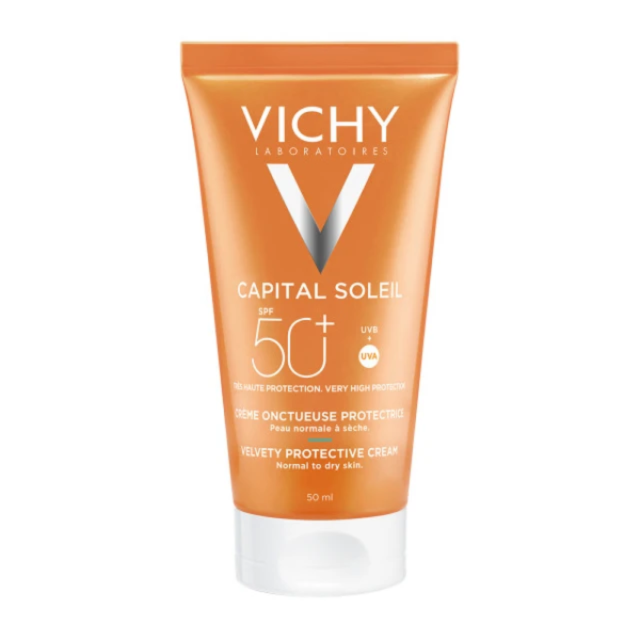 VICHY - Capital Soleil Velvety Cream SPF50+ Αντηλιακή Κρέμα Προσώπου Με Βελούδινη Υφή 50ml