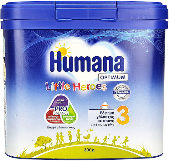 HUMANA - Optimum 3 Little Heroes Ρόφημα Γάλακτος σε Σκόνη μετά τον 12ο μήνα 300gr