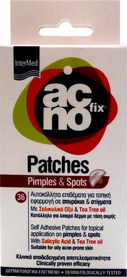 INTERMED - Acnofix Patches for Pimples & Spots Επιθέματα για Τοπική Εφαρμογή σε Σπυράκια & Στίγματα 36 Τεμάχια