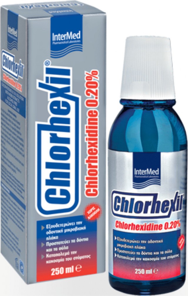INTERMED - Chlorhexil 0.20% Στοματικό Διάλυμα κατά της Πλάκας και της Κακοσμίας 250ml
