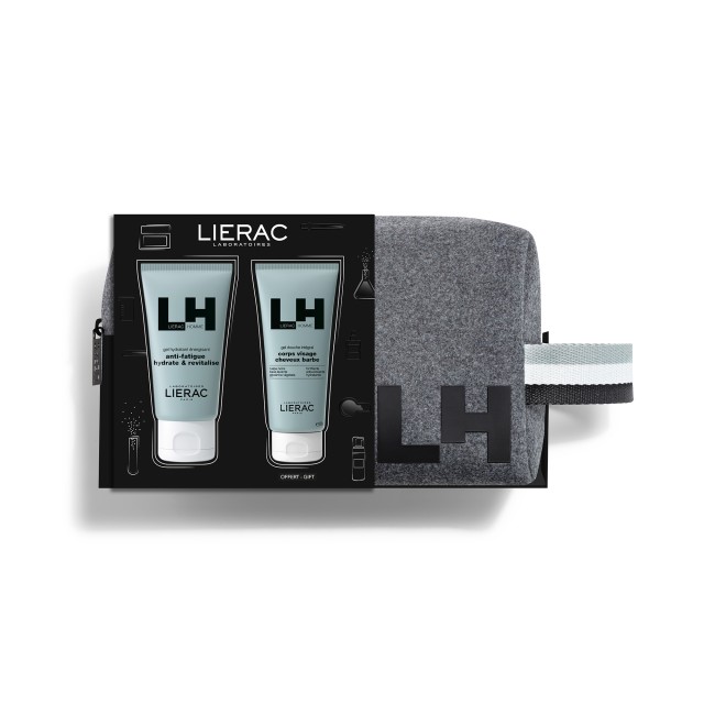 LIERAC - Promo Homme Energizing Moisturizing Gel Ενυδατικό Τζελ Προσώπου Για Τόνωση 50ml &  All-Over Shower Gel Αφρόλουτρο 3Σε1 50ml